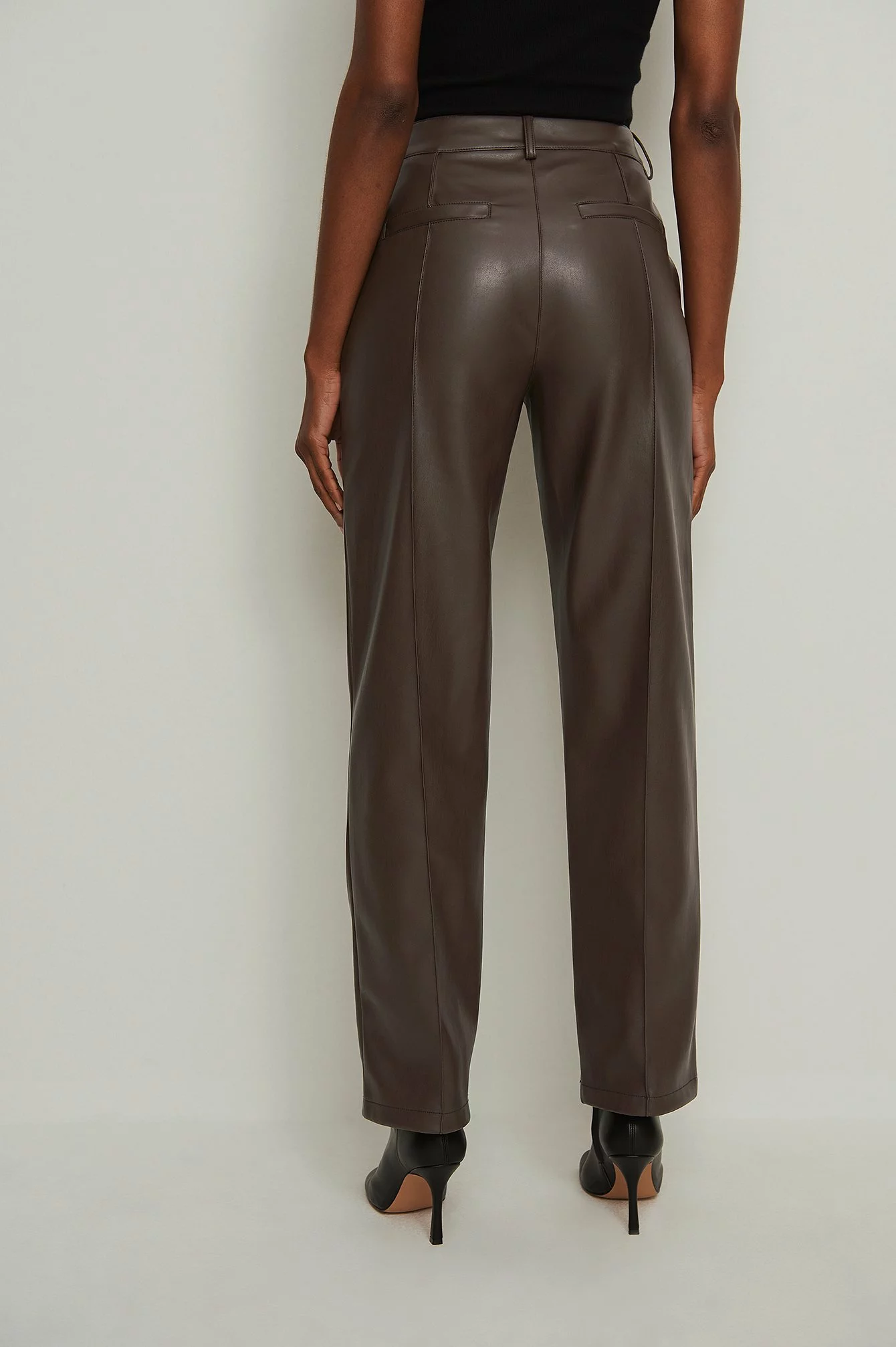NA-KD Trend Pu Mid Rise Pants - Image 15
