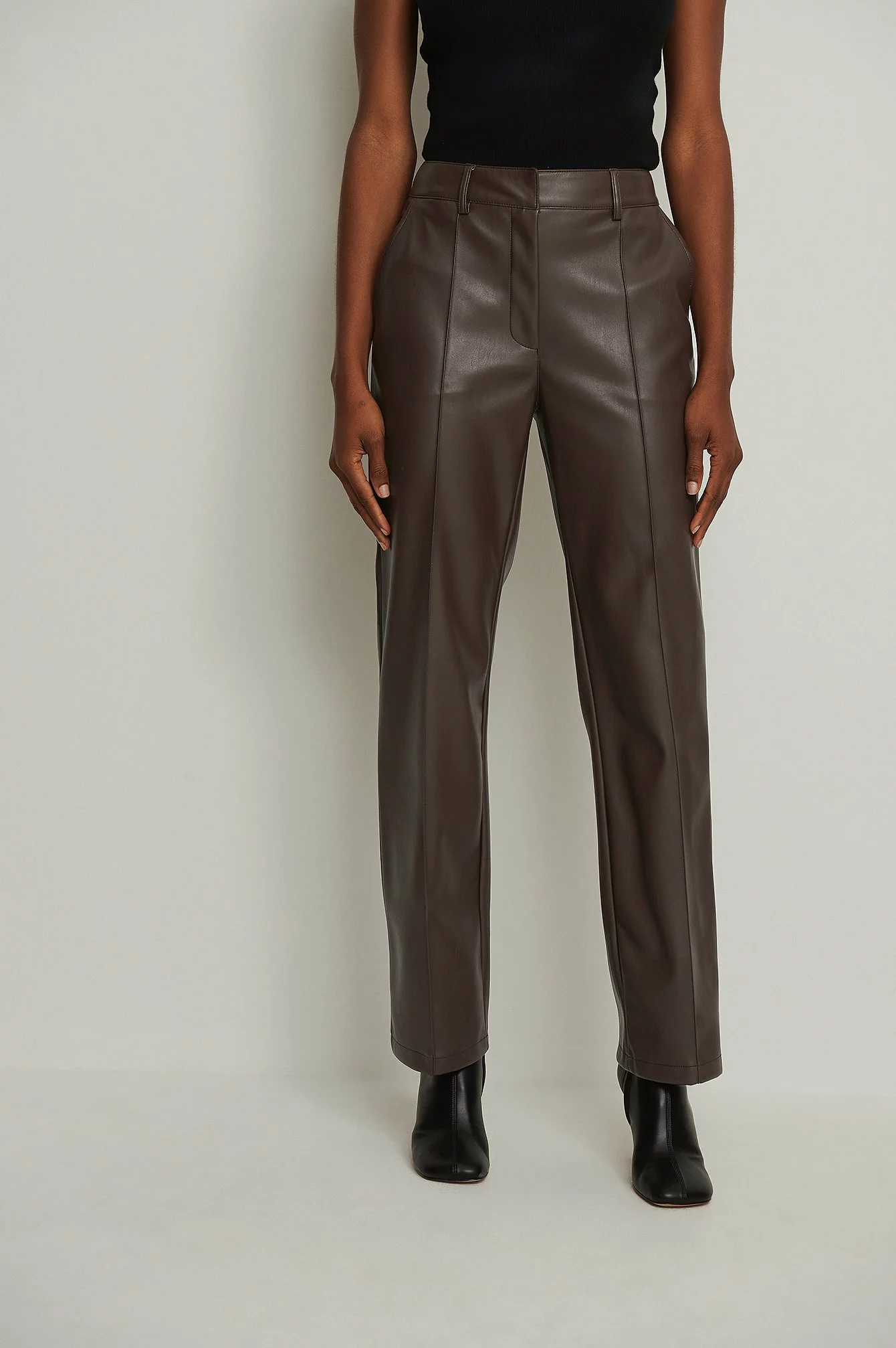NA-KD Trend Pu Mid Rise Pants - Image 14