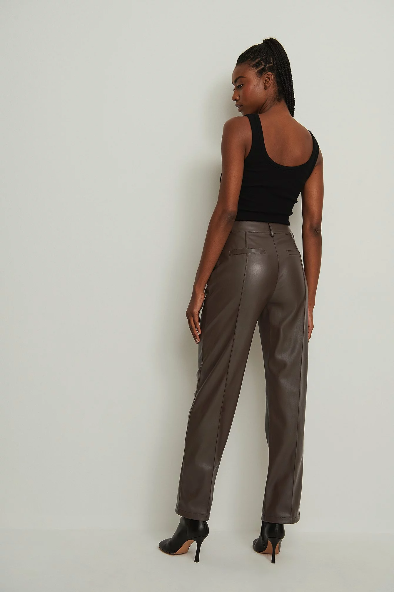NA-KD Trend Pu Mid Rise Pants - Image 13