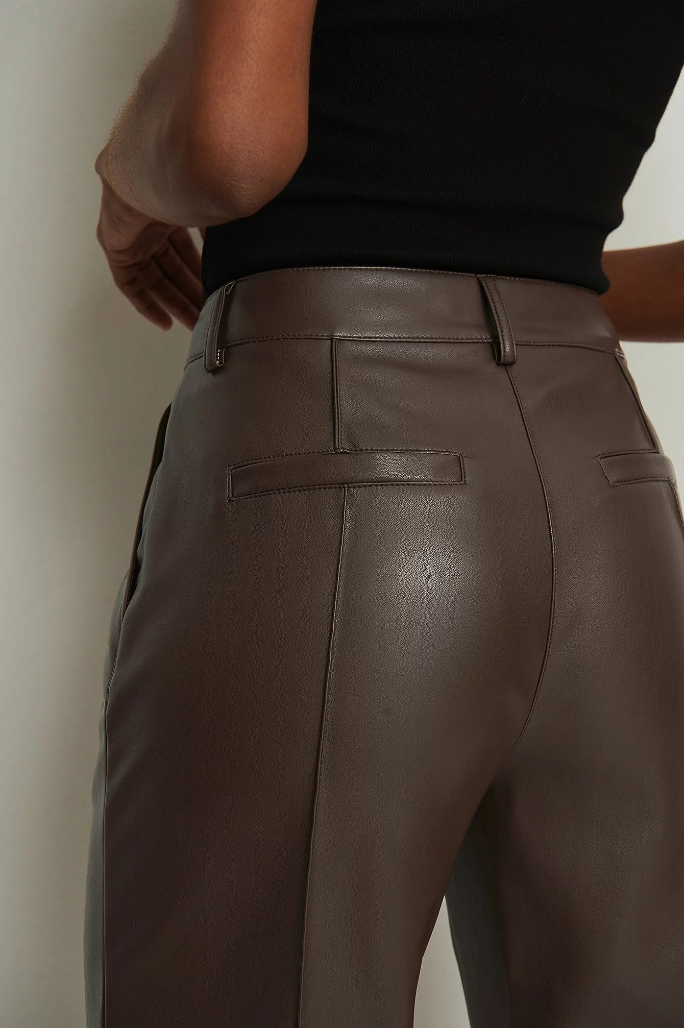 NA-KD Trend Pu Mid Rise Pants - Image 16