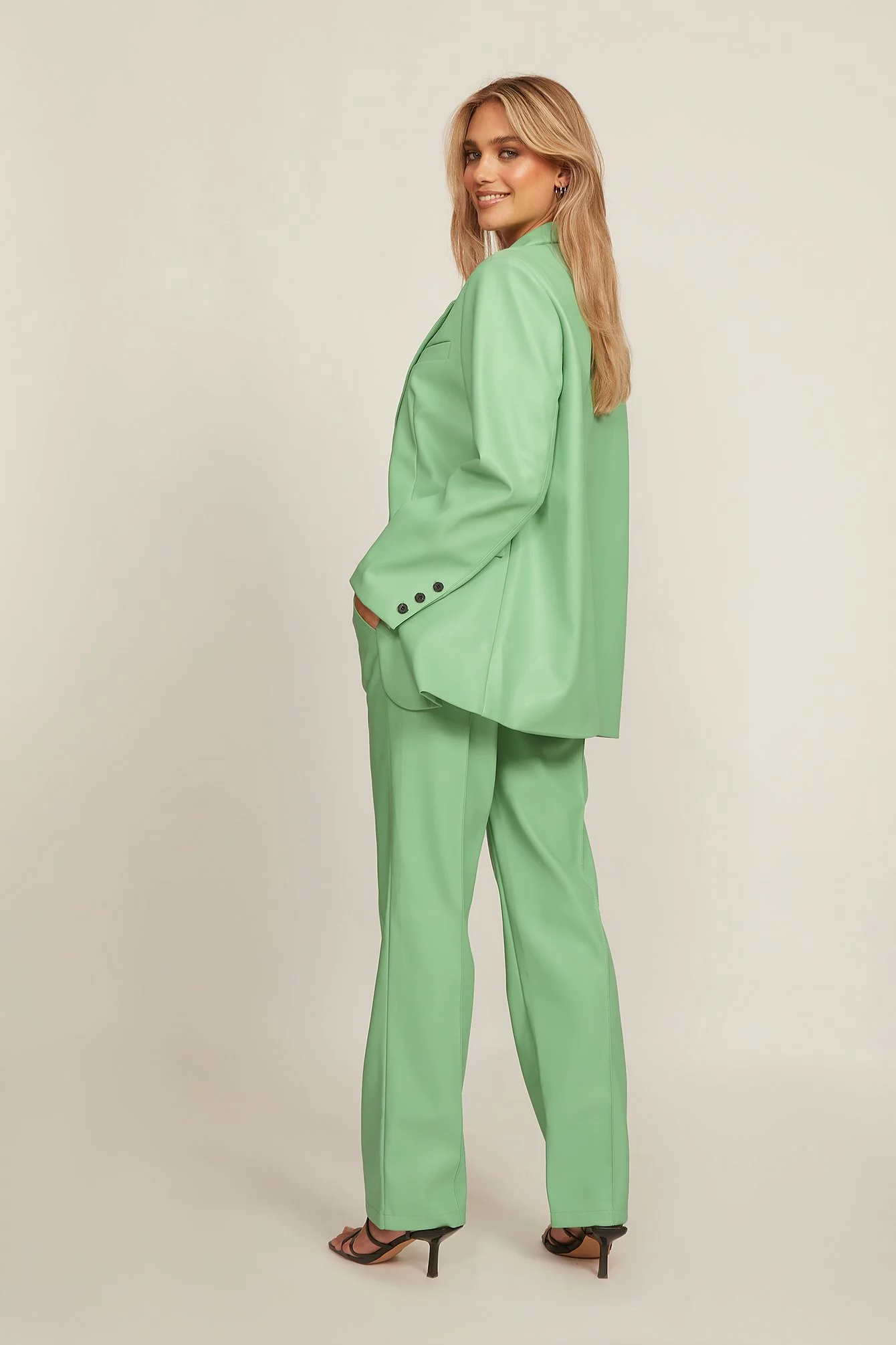 NA-KD Trend Pu Mid Rise Pants - Image 18