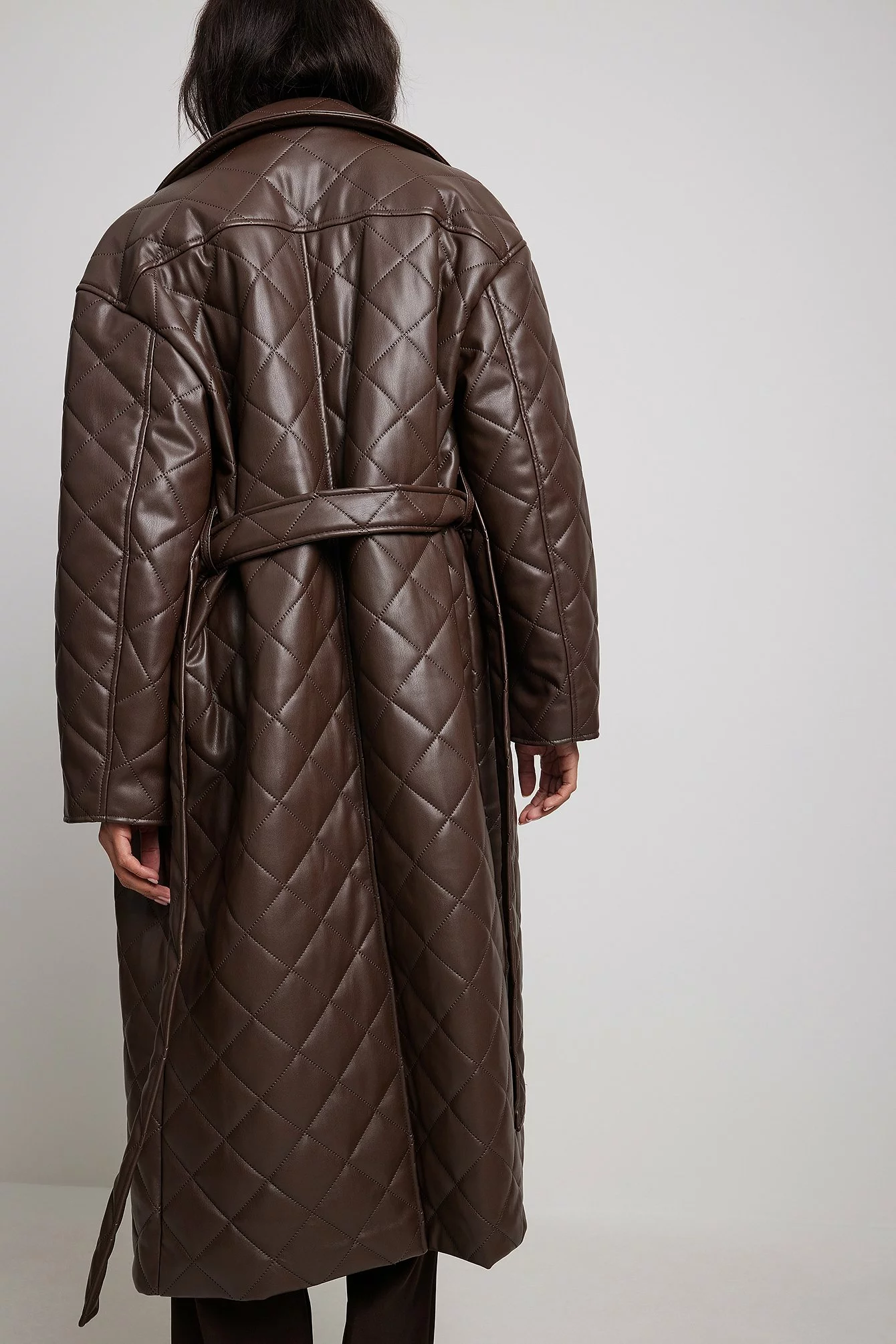 NA-KD Quilted Pu Coat - Image 7