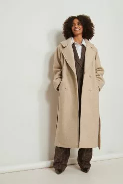 NA-KD Trend Raglan Sleeve Belted Coat