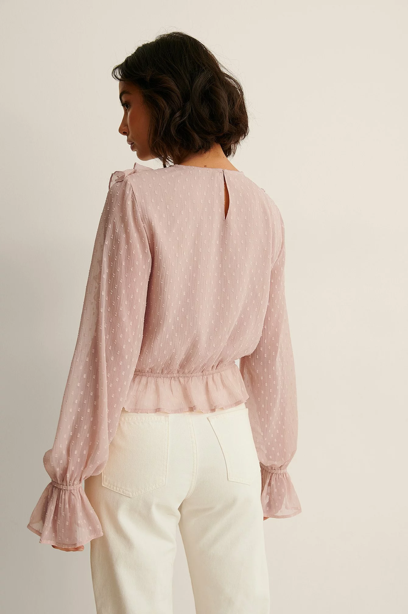 NA-KD Boho Dobby Multi Frill Blouse - Image 6