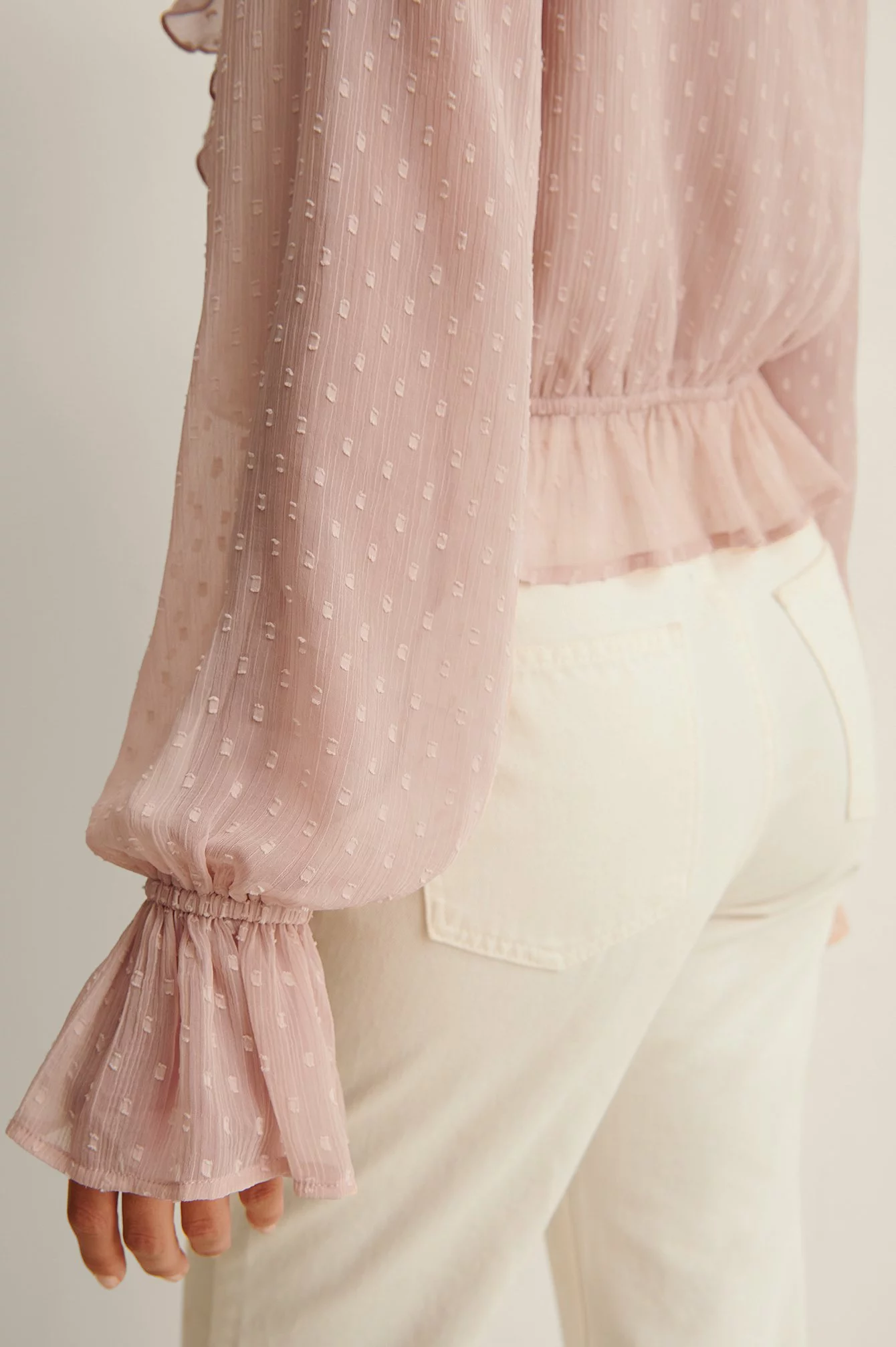 NA-KD Boho Dobby Multi Frill Blouse - Image 9