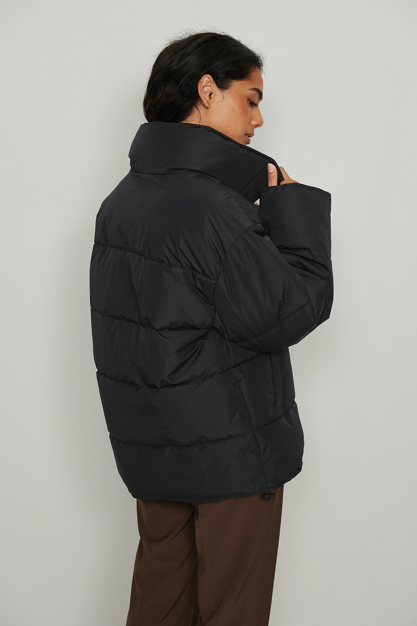 NA-KD Recycled Padded Midi Jacket - Image 3
