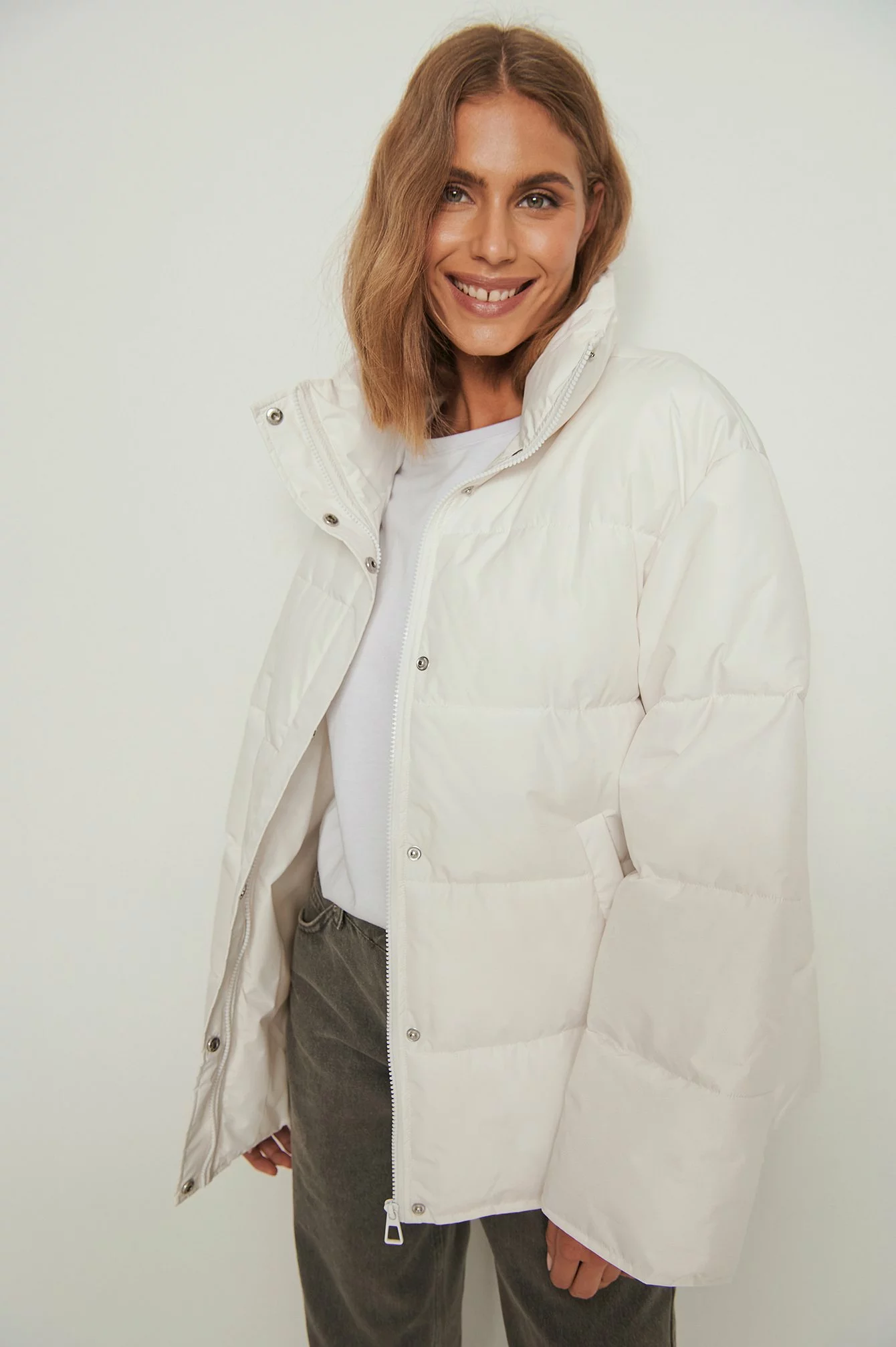 NA-KD Recycled Padded Midi Jacket - Image 8