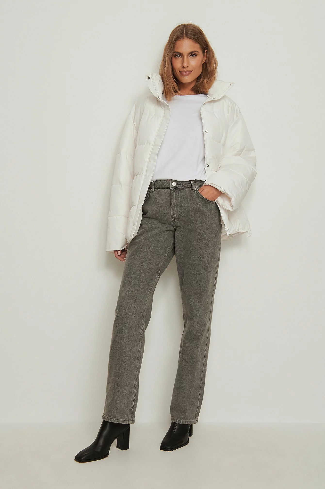 NA-KD Recycled Padded Midi Jacket - Image 7