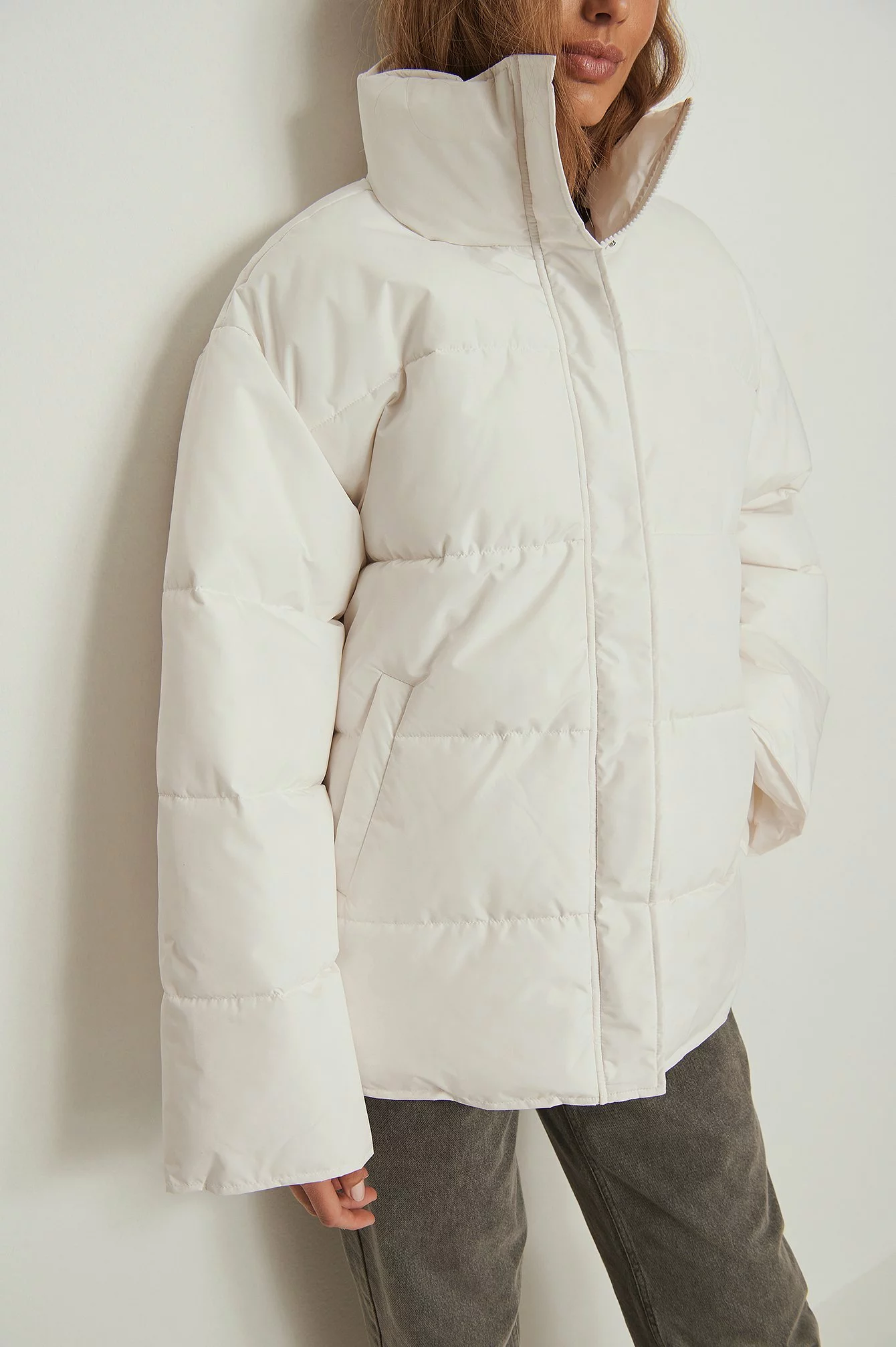 NA-KD Recycled Padded Midi Jacket - Image 9