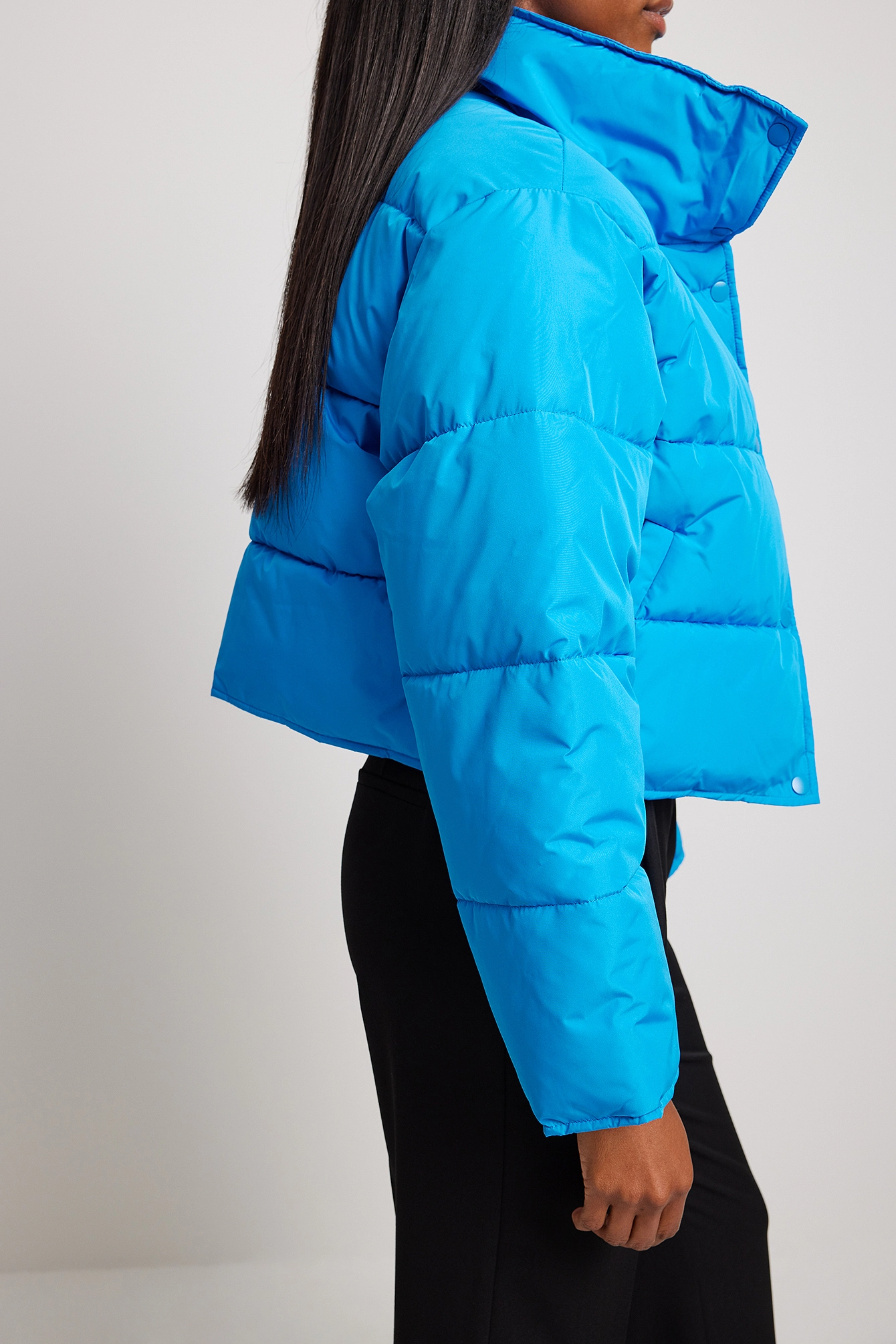 NA-KD Recycled Short Padded Press Button Jacket - Image 12