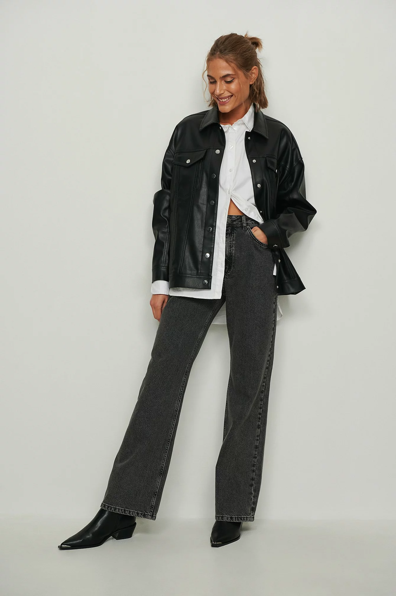 NA-KD Trend Relaxed Full Length Jeans - Image 18