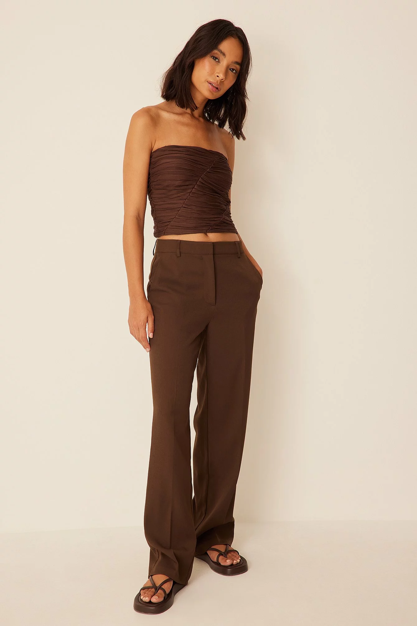 Klara Montes X NA-KD Relaxed Suit Trousers - Image 2