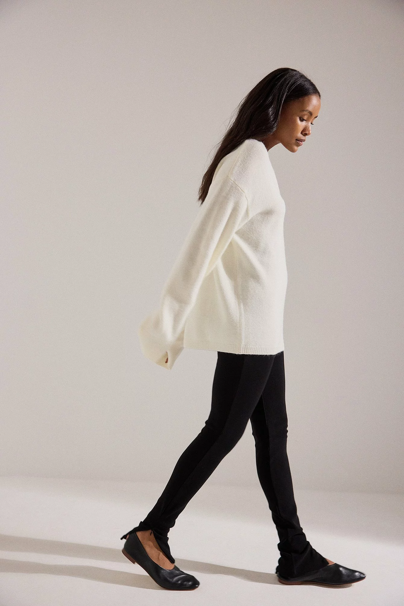 Anika Teller X NA-KD Ribbed Slit Zipper Leggings