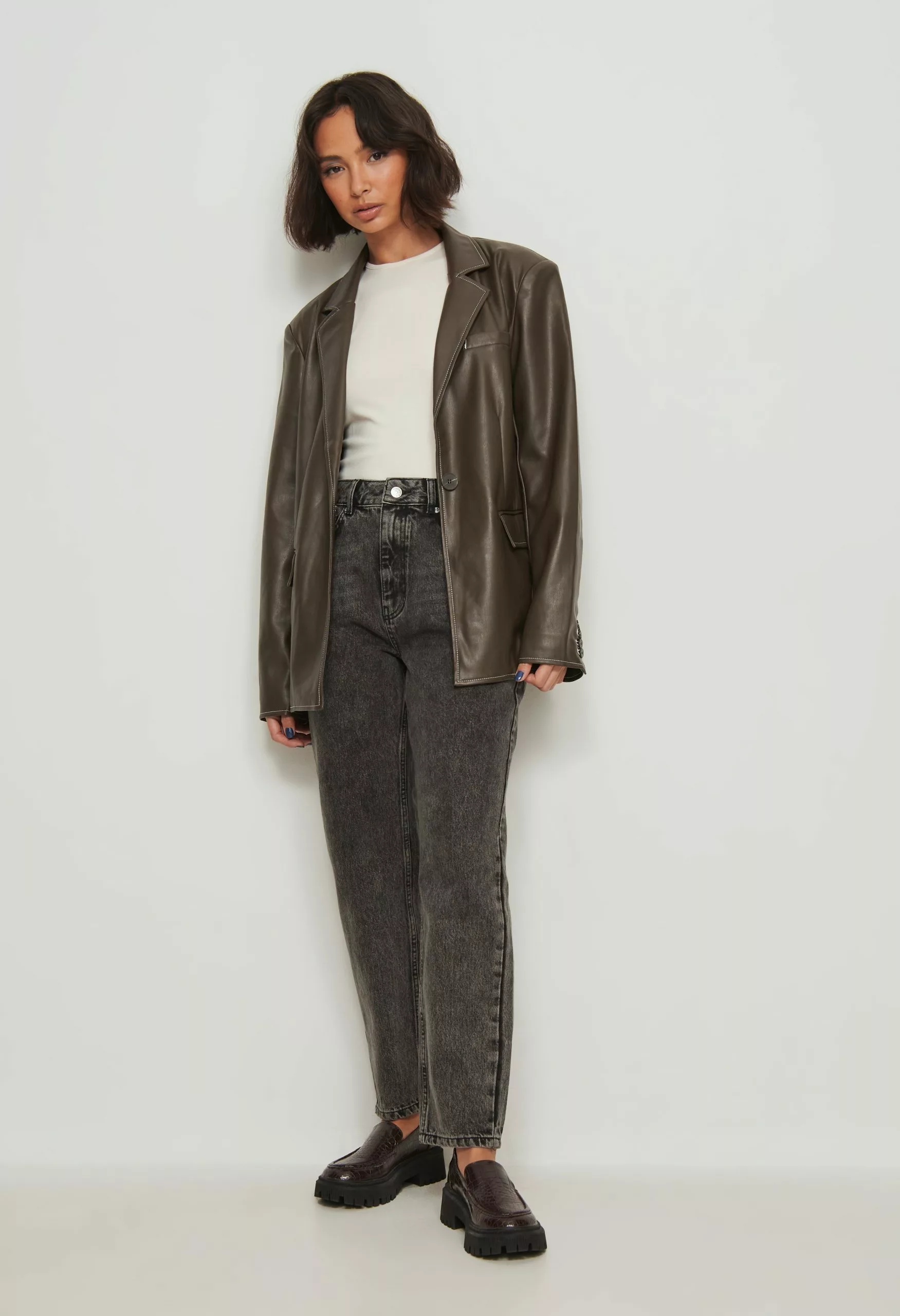 NA-KD Rigid Mom Jeans