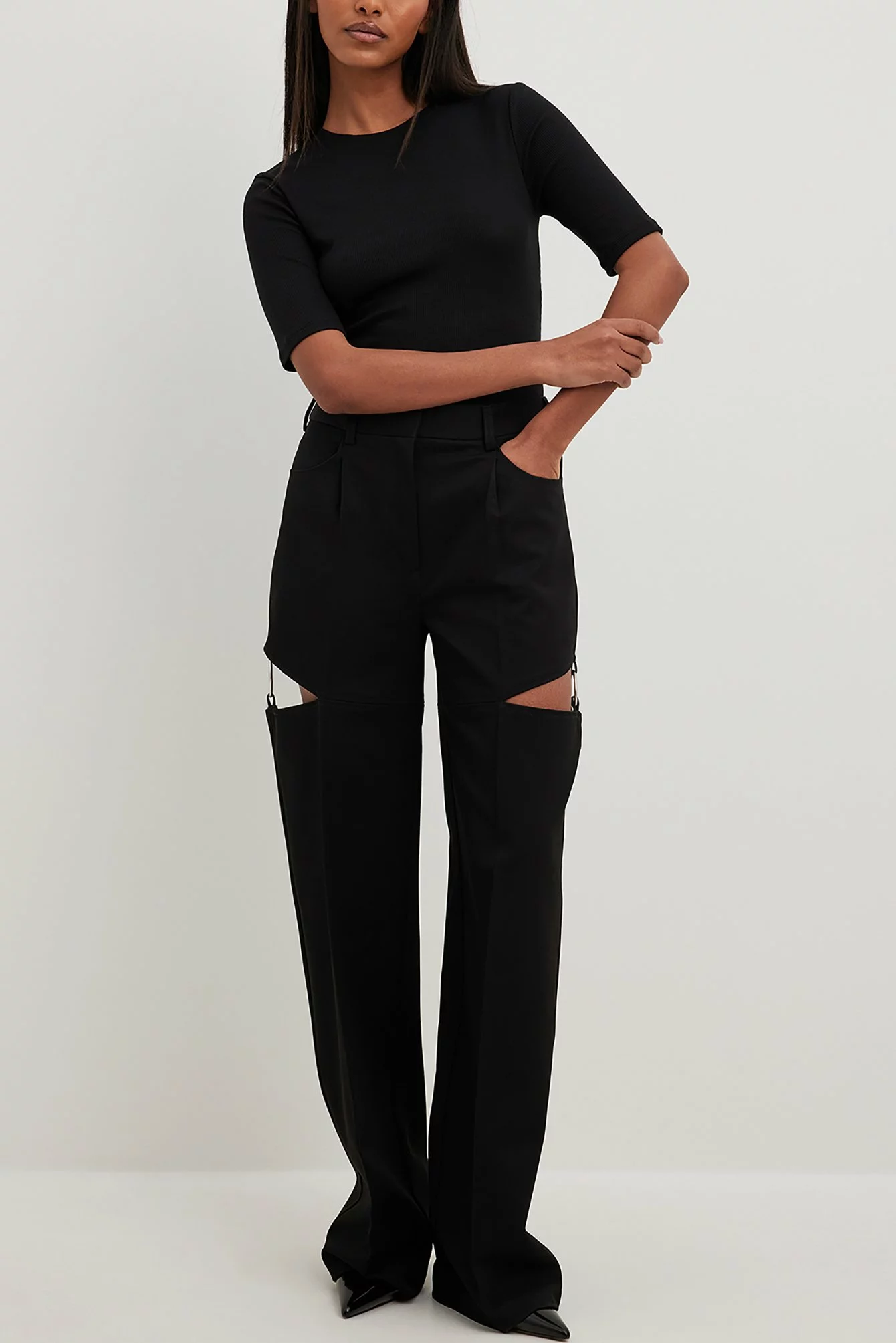 Lima Ché X NA-KD Ring Detail Trousers