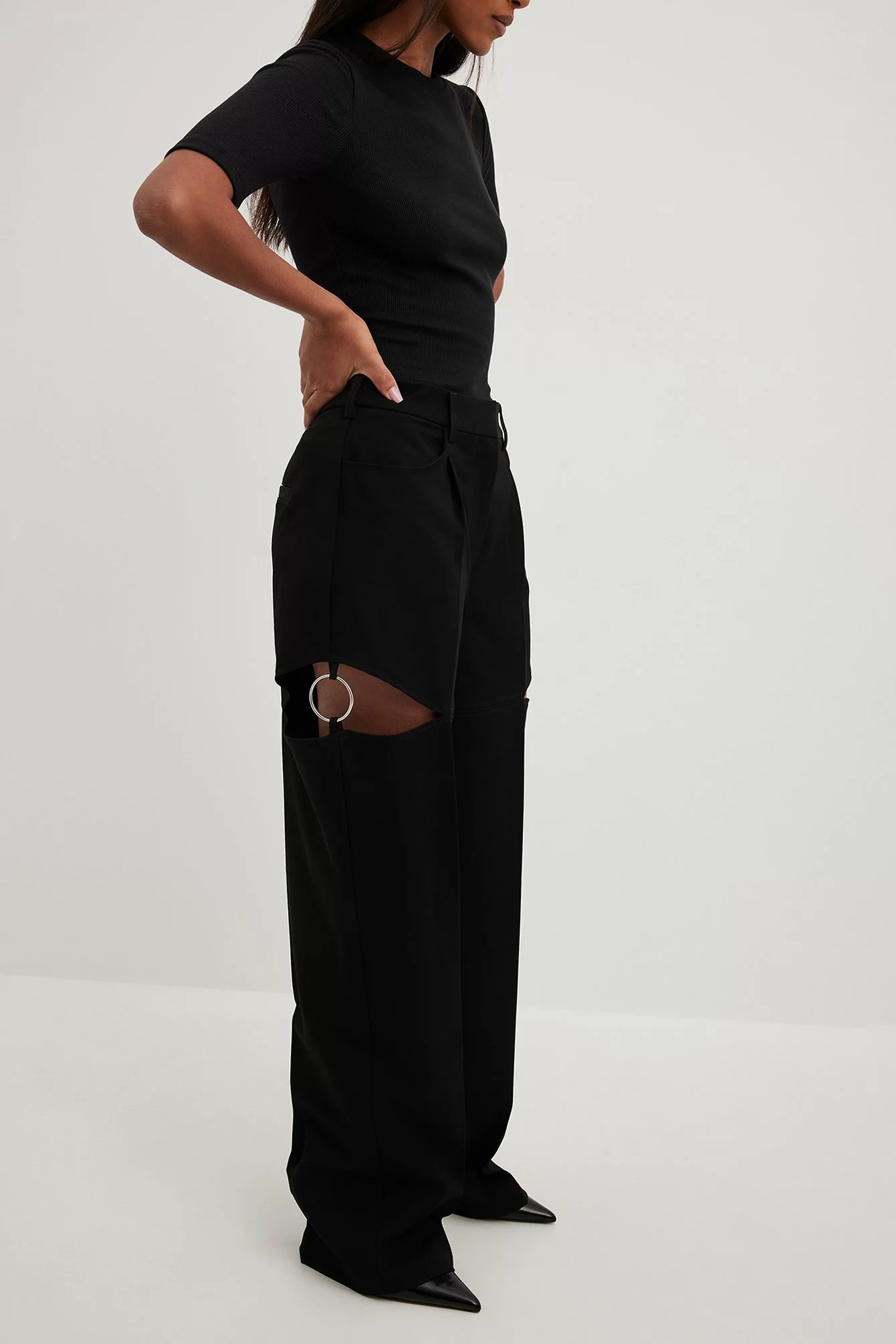 Lima Ché X NA-KD Ring Detail Trousers - Image 2