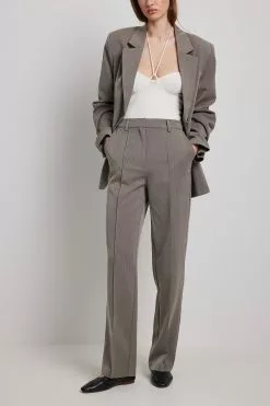 Sofi Fahrman X NA-KD Seam Detail Suit Trousers