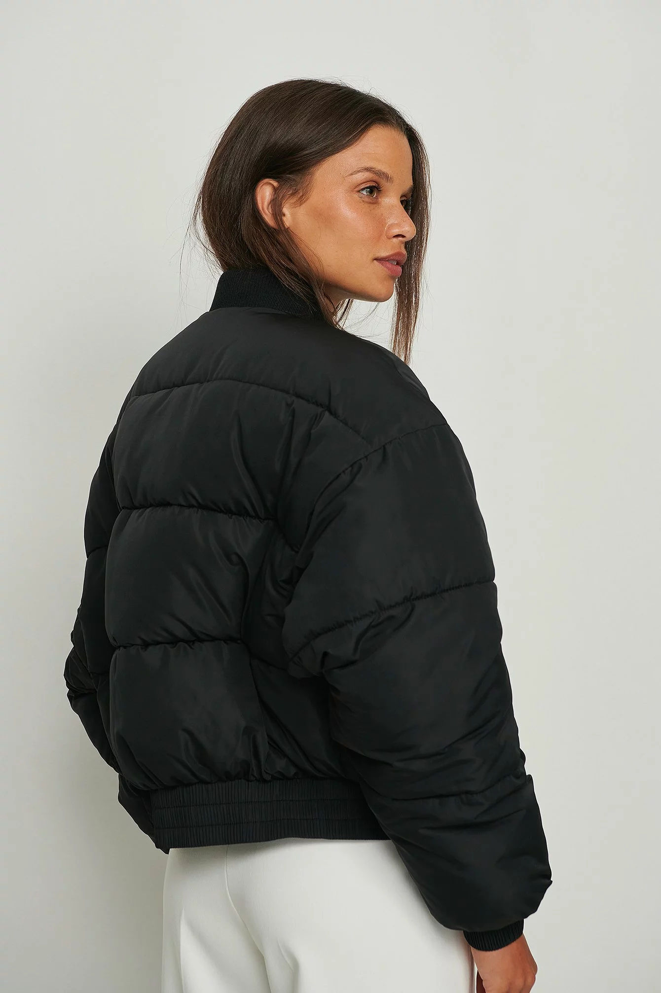 NA-KD Short Puffer Bomber Jacket - Image 13
