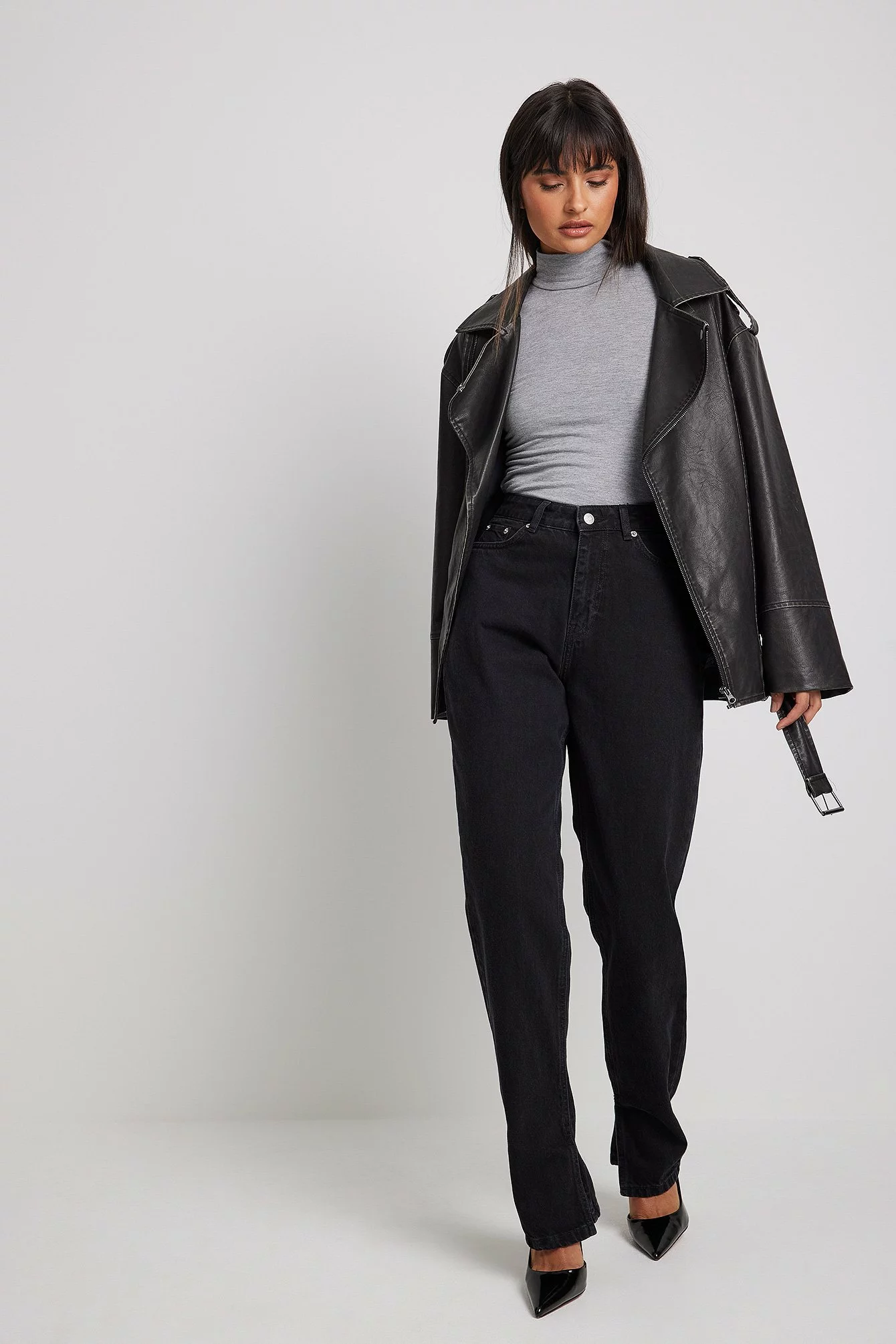 NA-KD Trend Side Slit Denim - Image 3