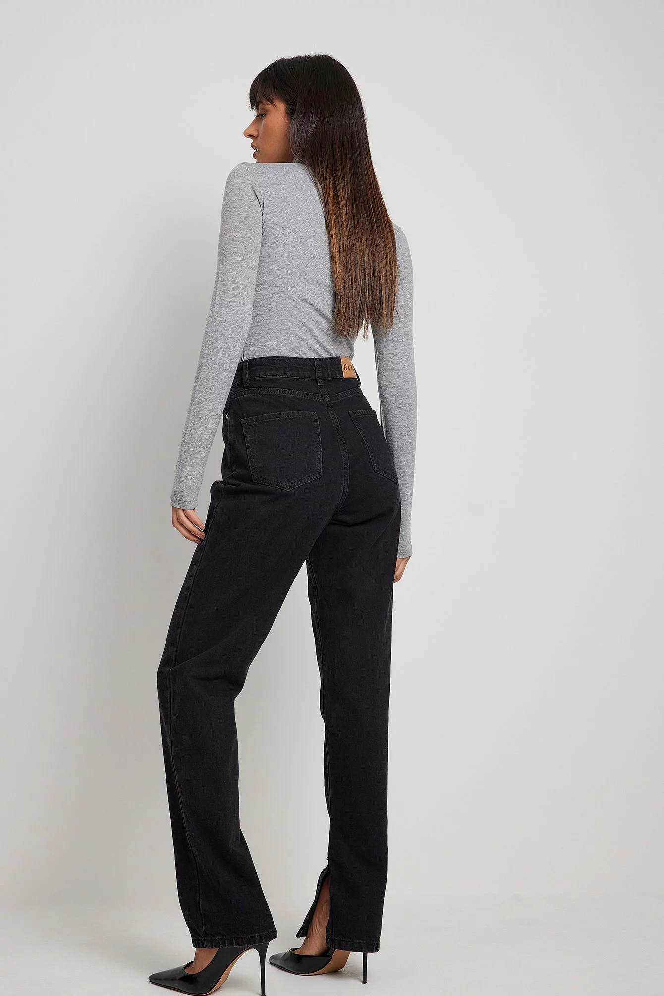 NA-KD Trend Side Slit Denim - Image 2