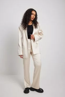 NA-KD Party Side Slit Satin Pants