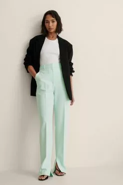 NA-KD Classic Side Slit Trousers