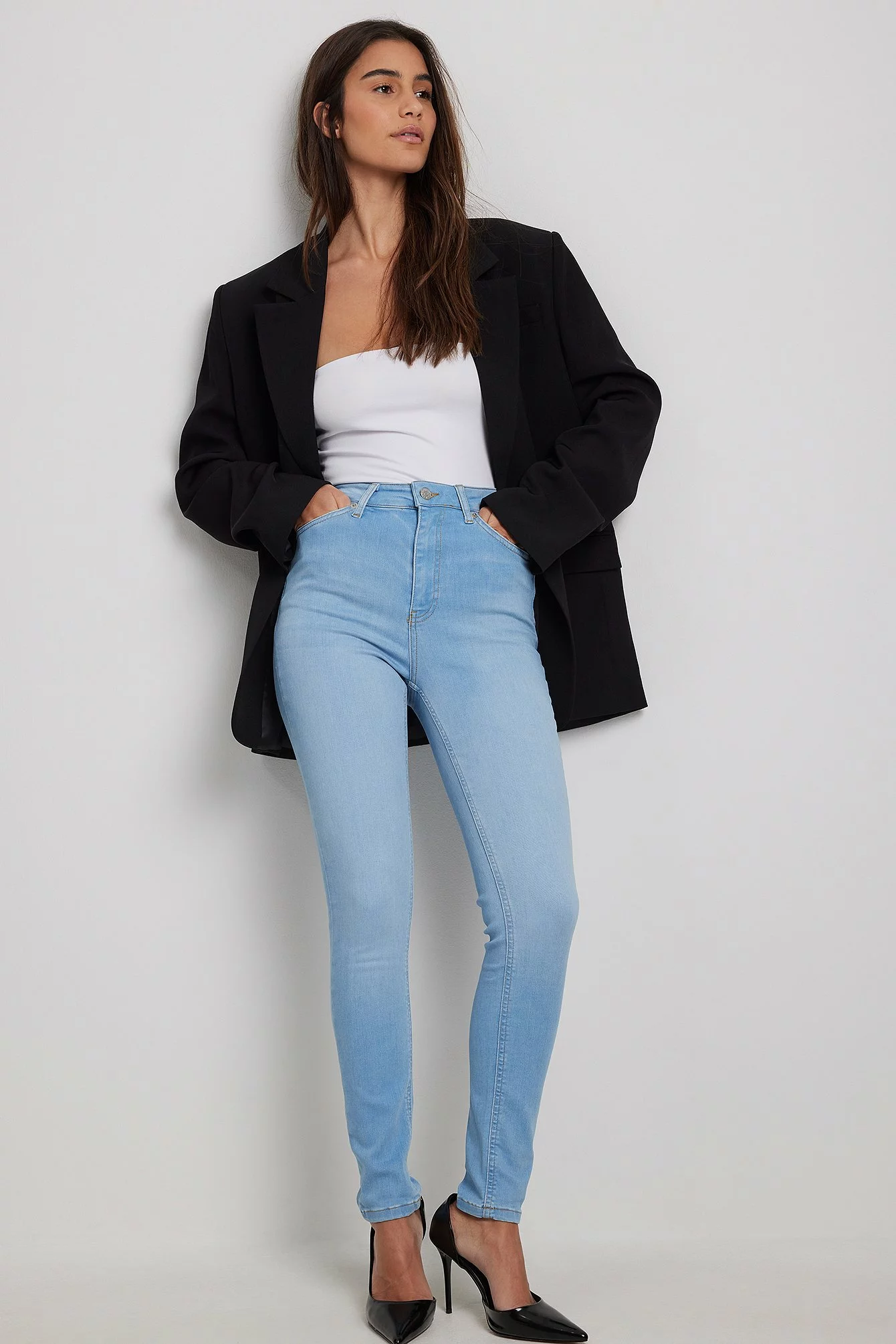 NA-KD Skinny High Waist Stretch Jeans - Image 27