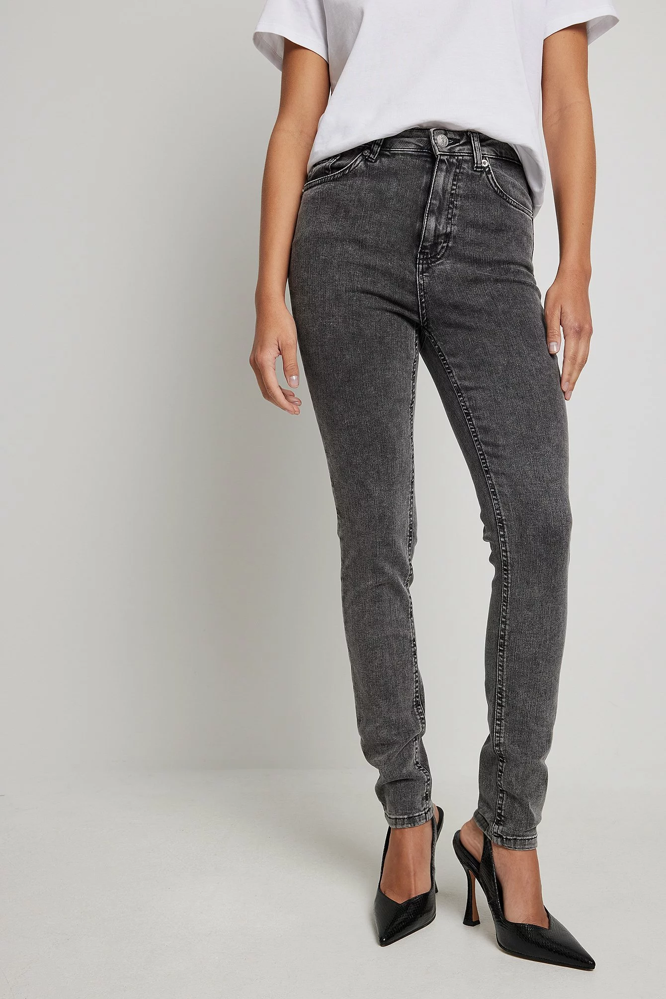NA-KD Skinny High Waist Stretch Jeans - Image 32