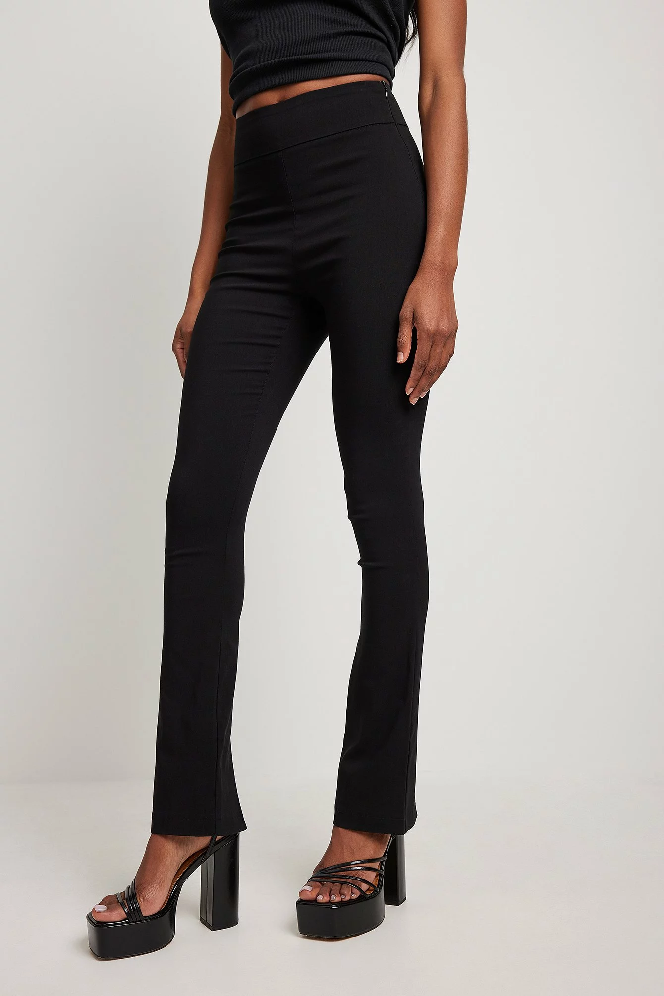 NA-KD Slim-fit Super Stretch Back Slit Pants - Image 9