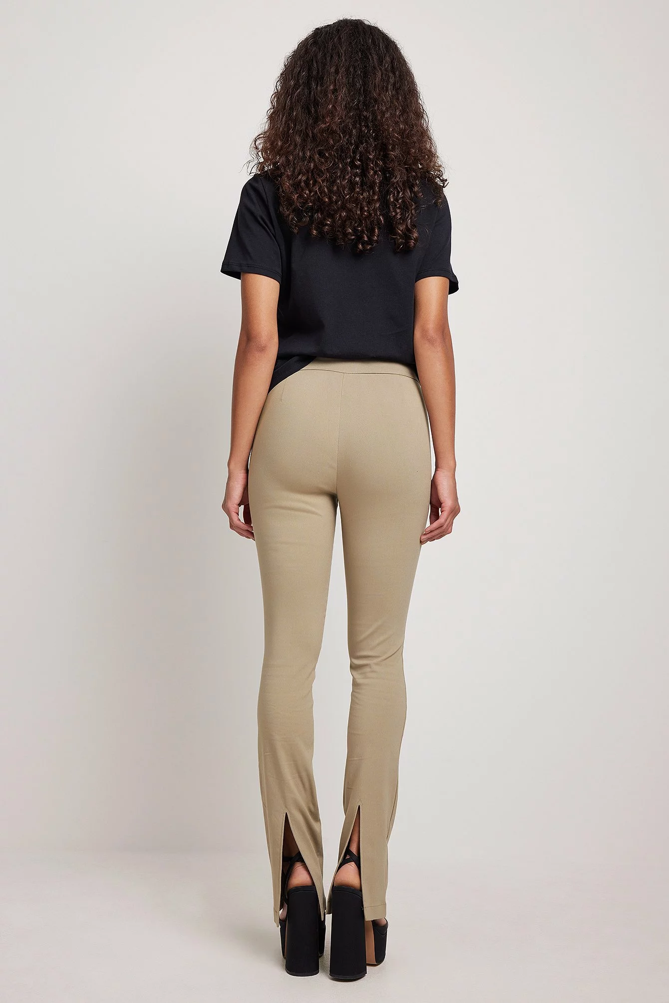 NA-KD Slim-fit Super Stretch Back Slit Pants - Image 6