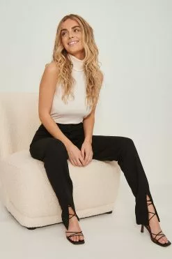 NA-KD Slit Detail Pants