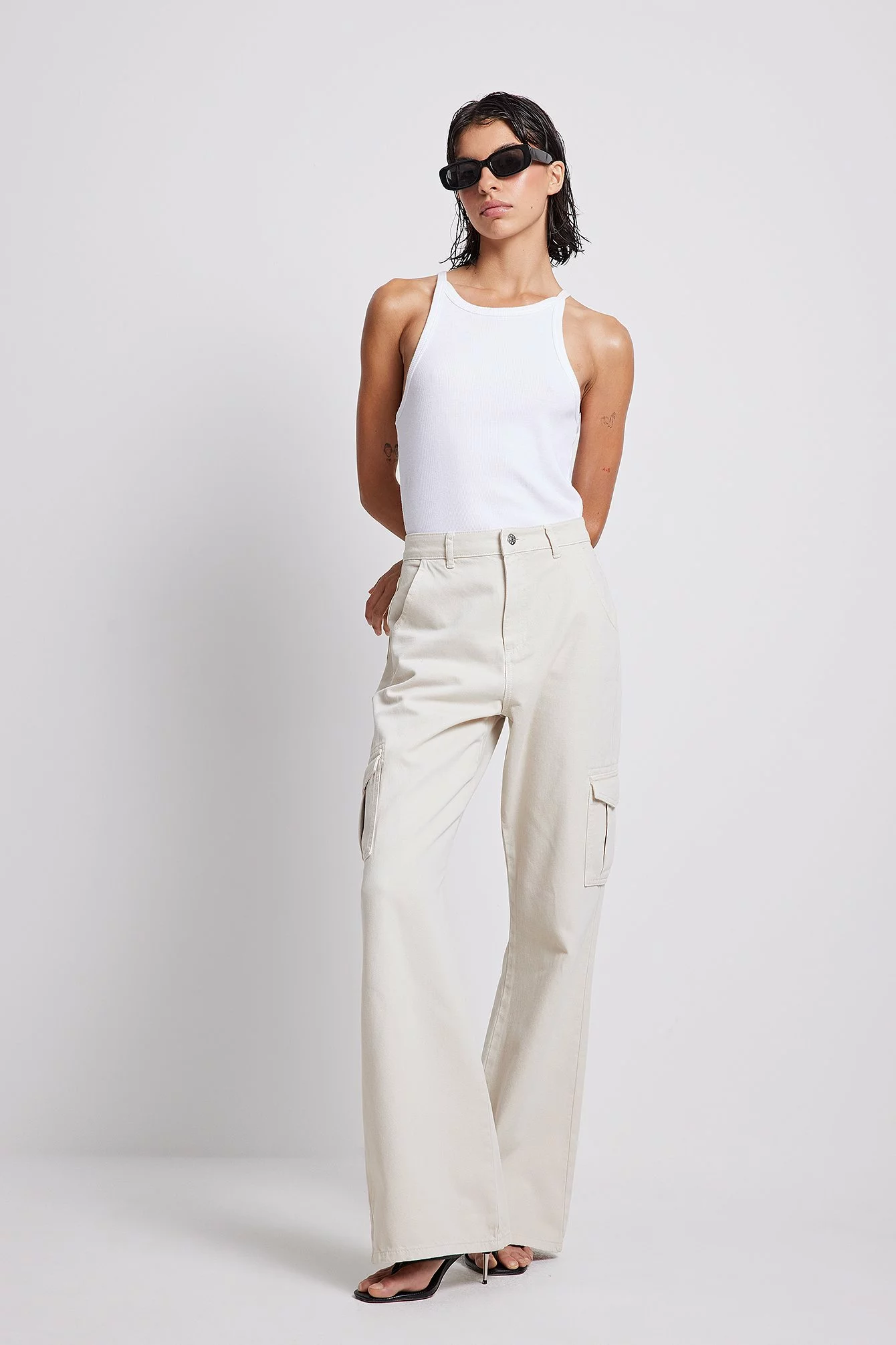 NA-KD Soft Rigid Pocket Detail Denim - Image 12