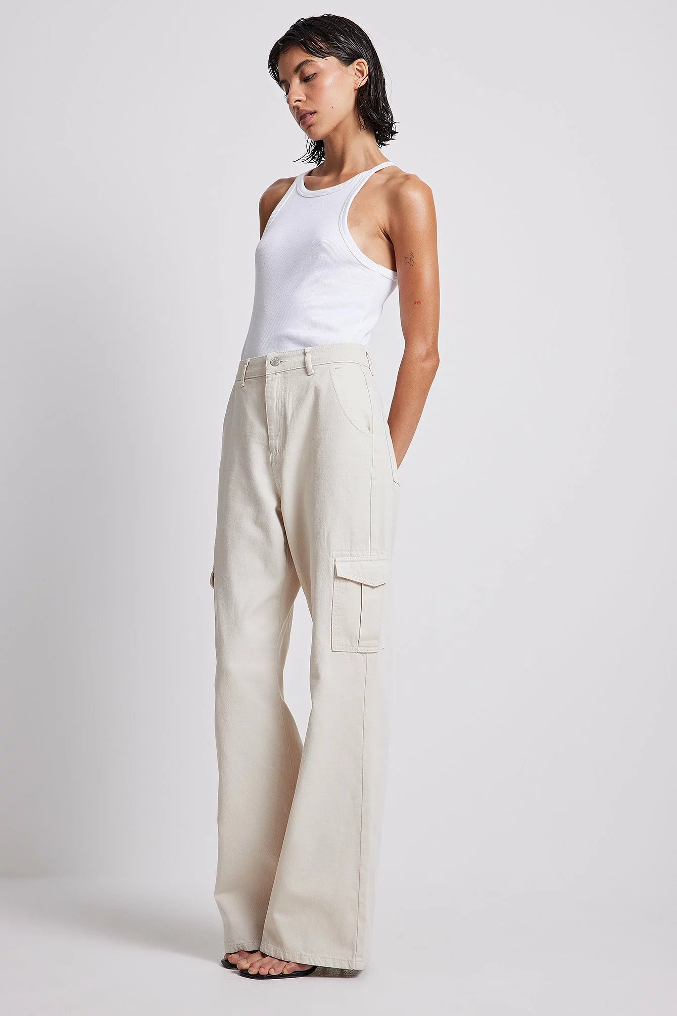 NA-KD Soft Rigid Pocket Detail Denim - Image 10