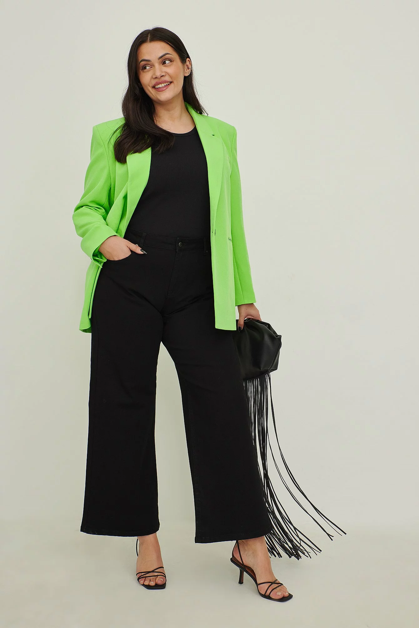 NA-KD Soft Rigid Wide Jeans