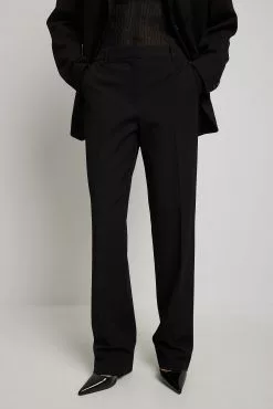 NA-KD Classic Straight Mid Waist Suit Pants