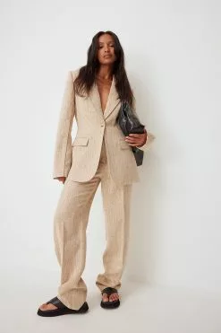 Femmeblk X NA-KD Straight Suit Pants