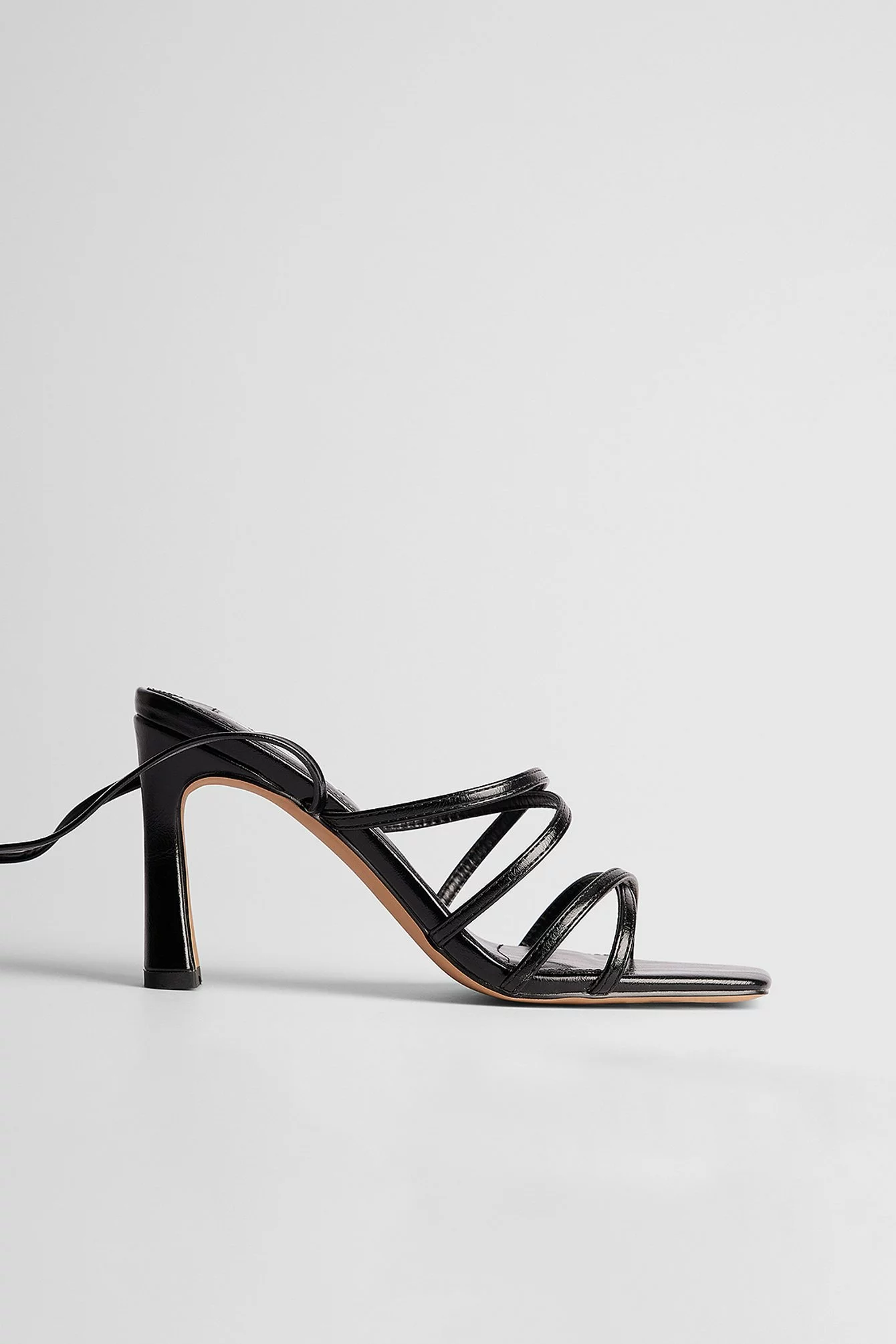NA-KD Shoes Strappy Funnel Heel Sandals - Image 3