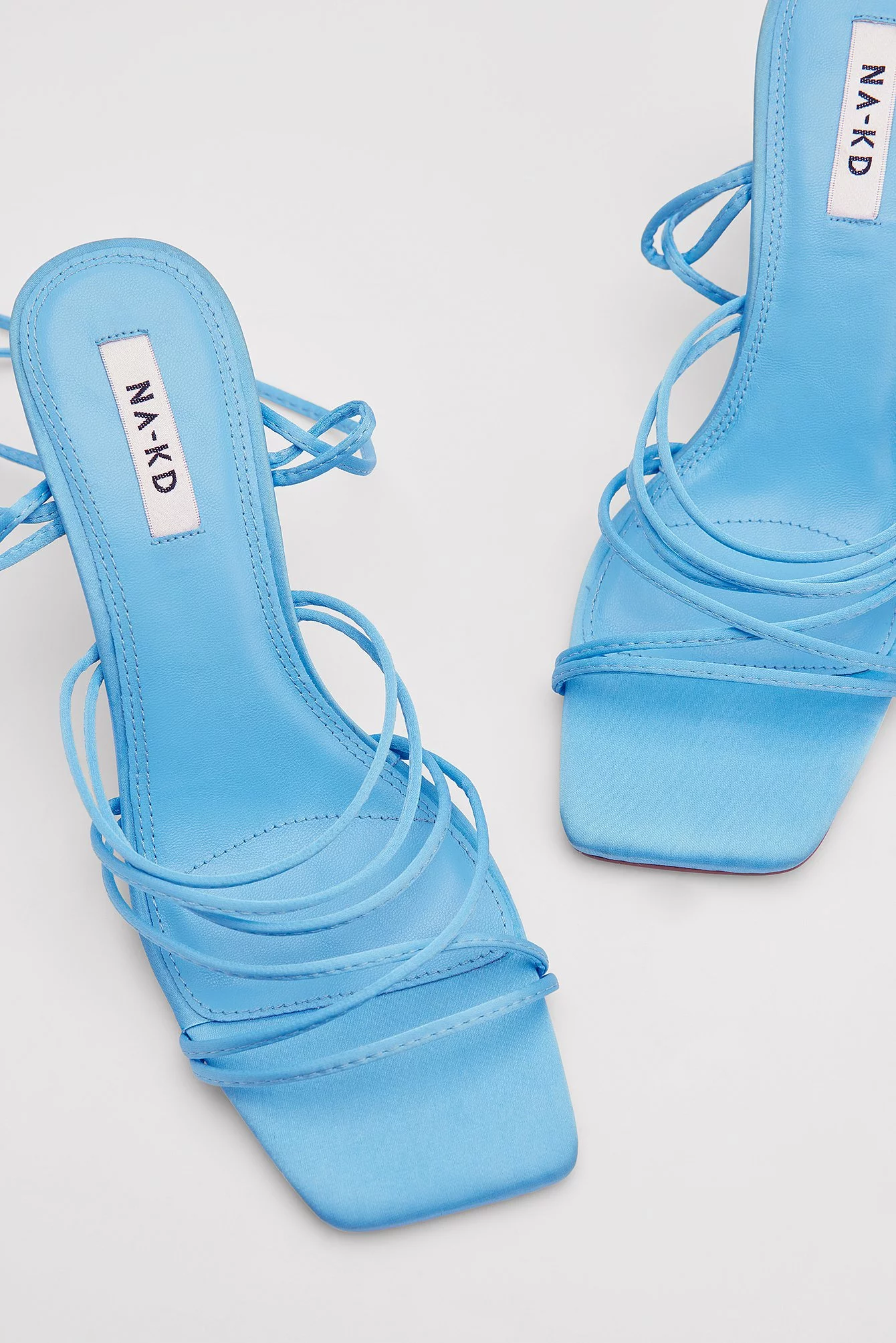 NA-KD Shoes Strappy Satin Heels - Image 3