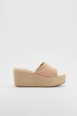 NA-KD Shoes Suede Flatform Sandals