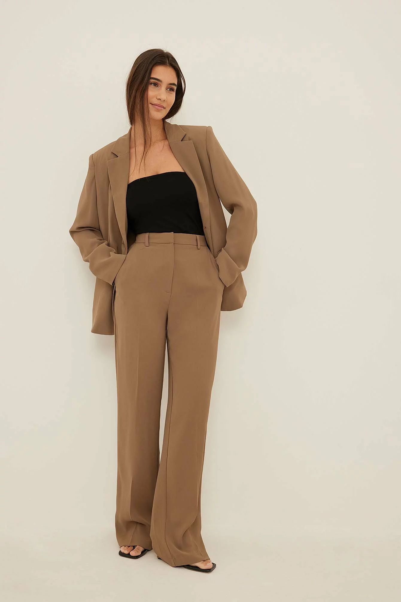 NA-KD Classic Tailored Regular Straight Leg Suit Pants - Image 17