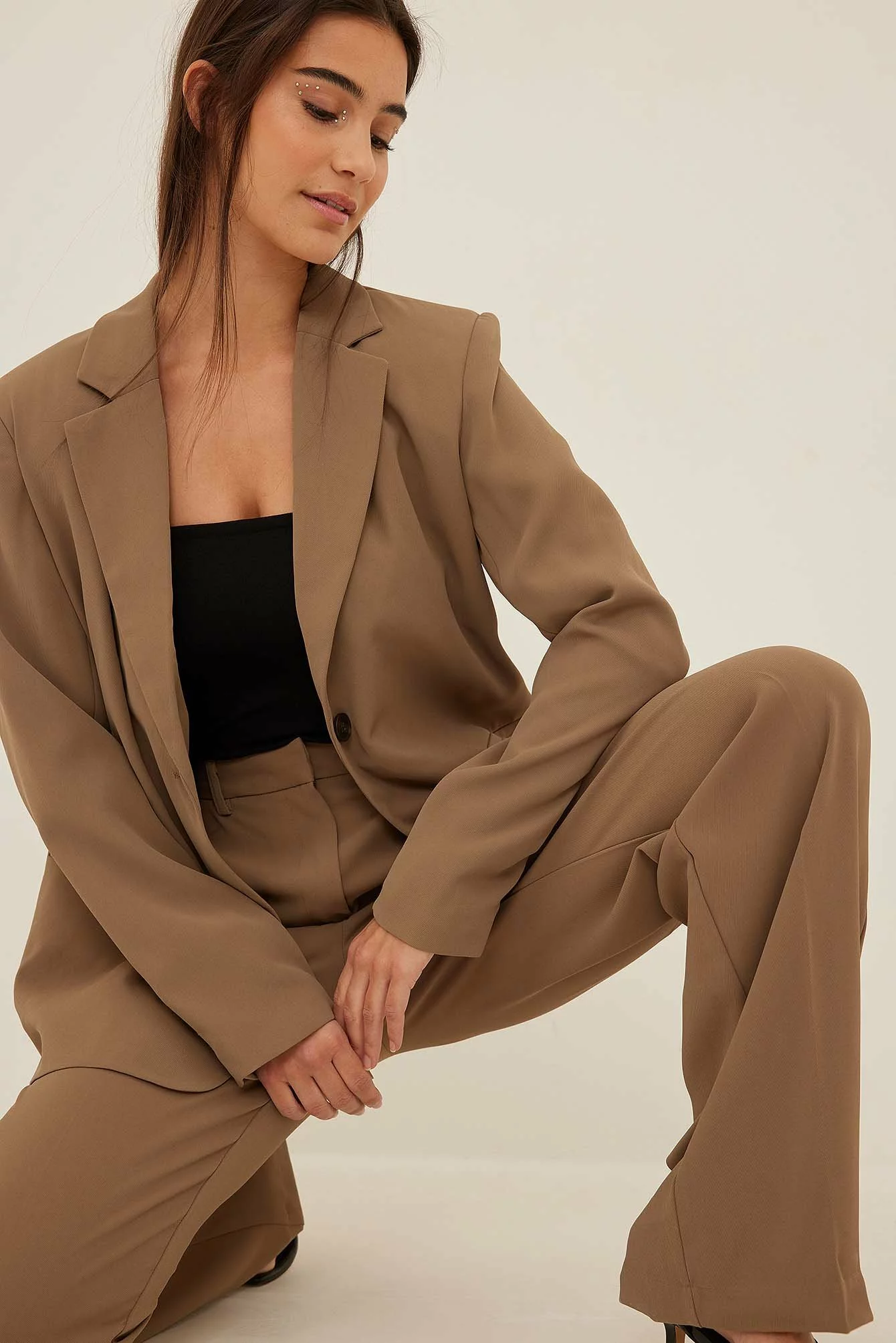 NA-KD Classic Tailored Regular Straight Leg Suit Pants - Image 20