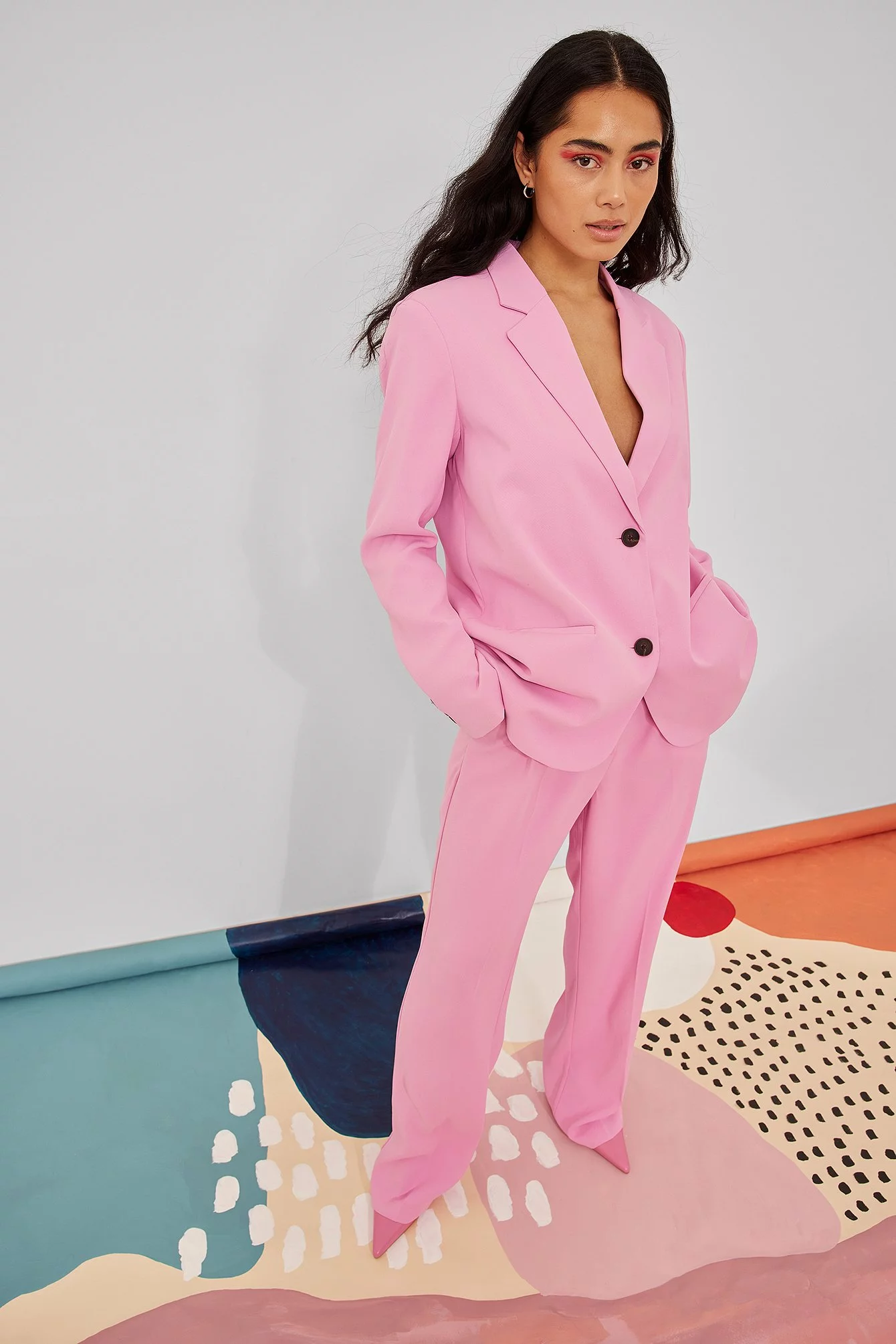 NA-KD Classic Tailored Regular Straight Leg Suit Pants - Image 14