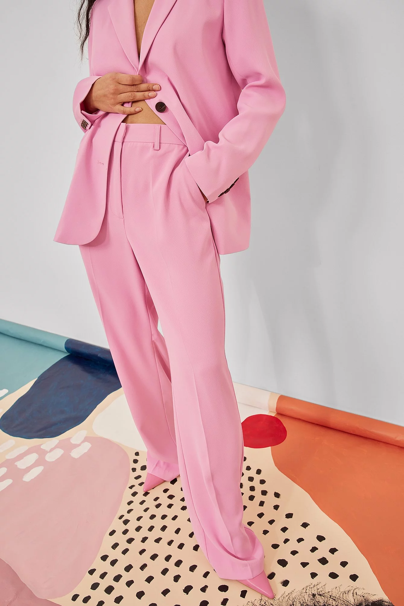 NA-KD Classic Tailored Regular Straight Leg Suit Pants - Image 16