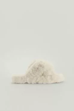 NA-KD Shoes Teddy Platform Slippers