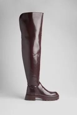 NA-KD Shoes Thigh High Chunky Boots