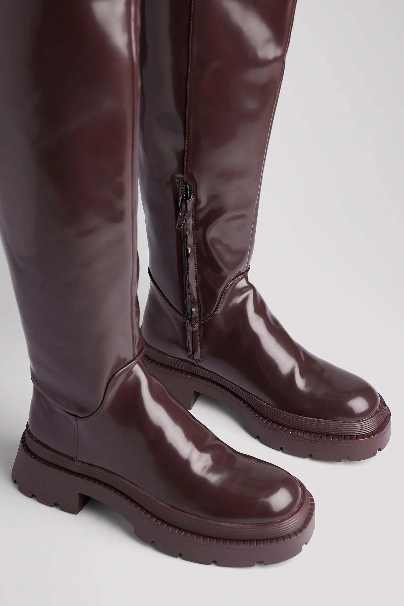 NA-KD Shoes Thigh High Chunky Boots - Image 3