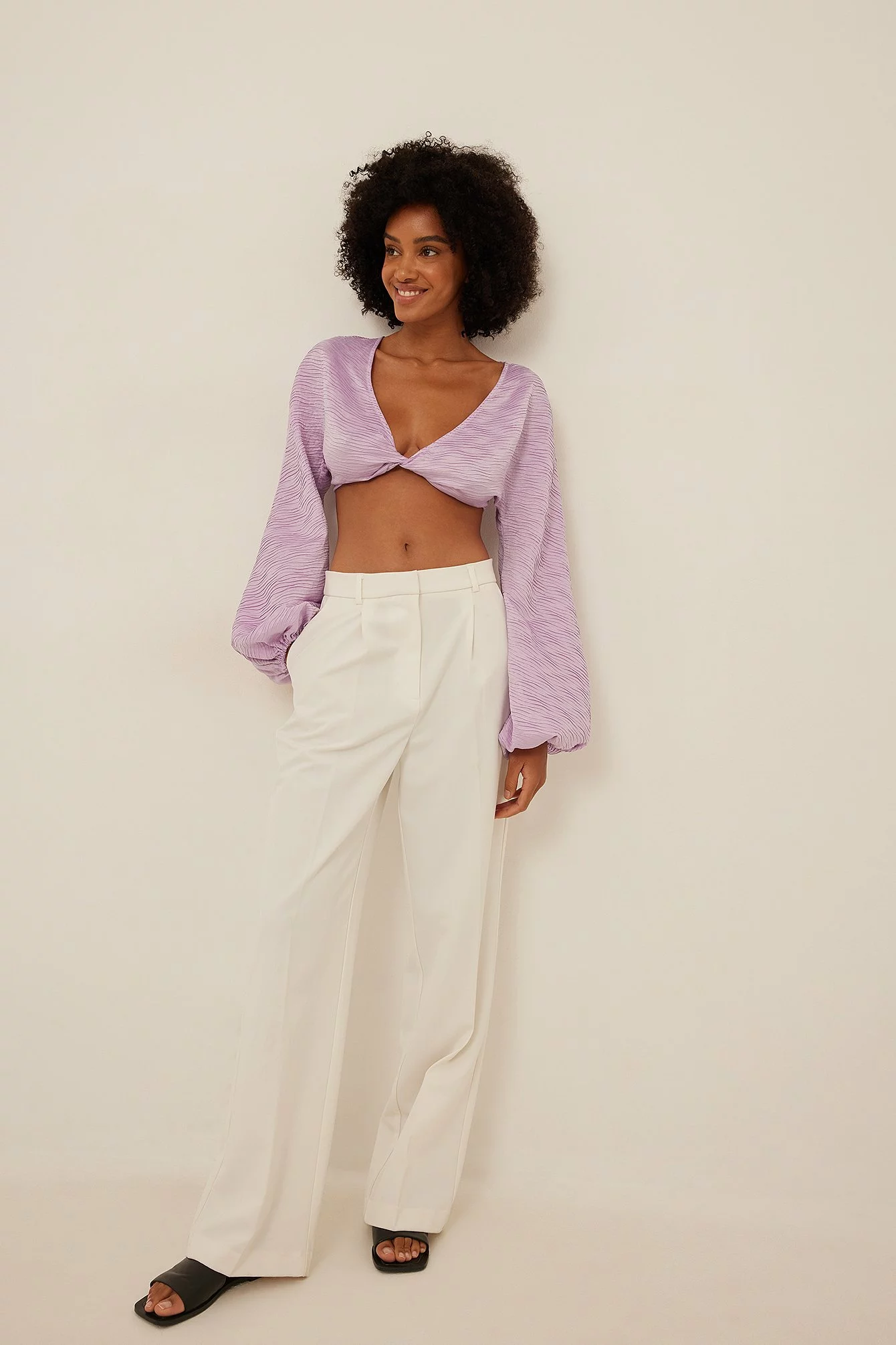 NA-KD Party Twist Front Pleated Blouse - Image 12