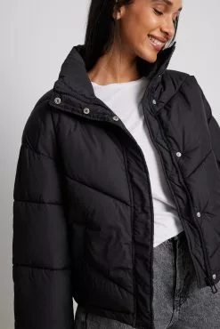 NA-KD V Detail Padded Jacket