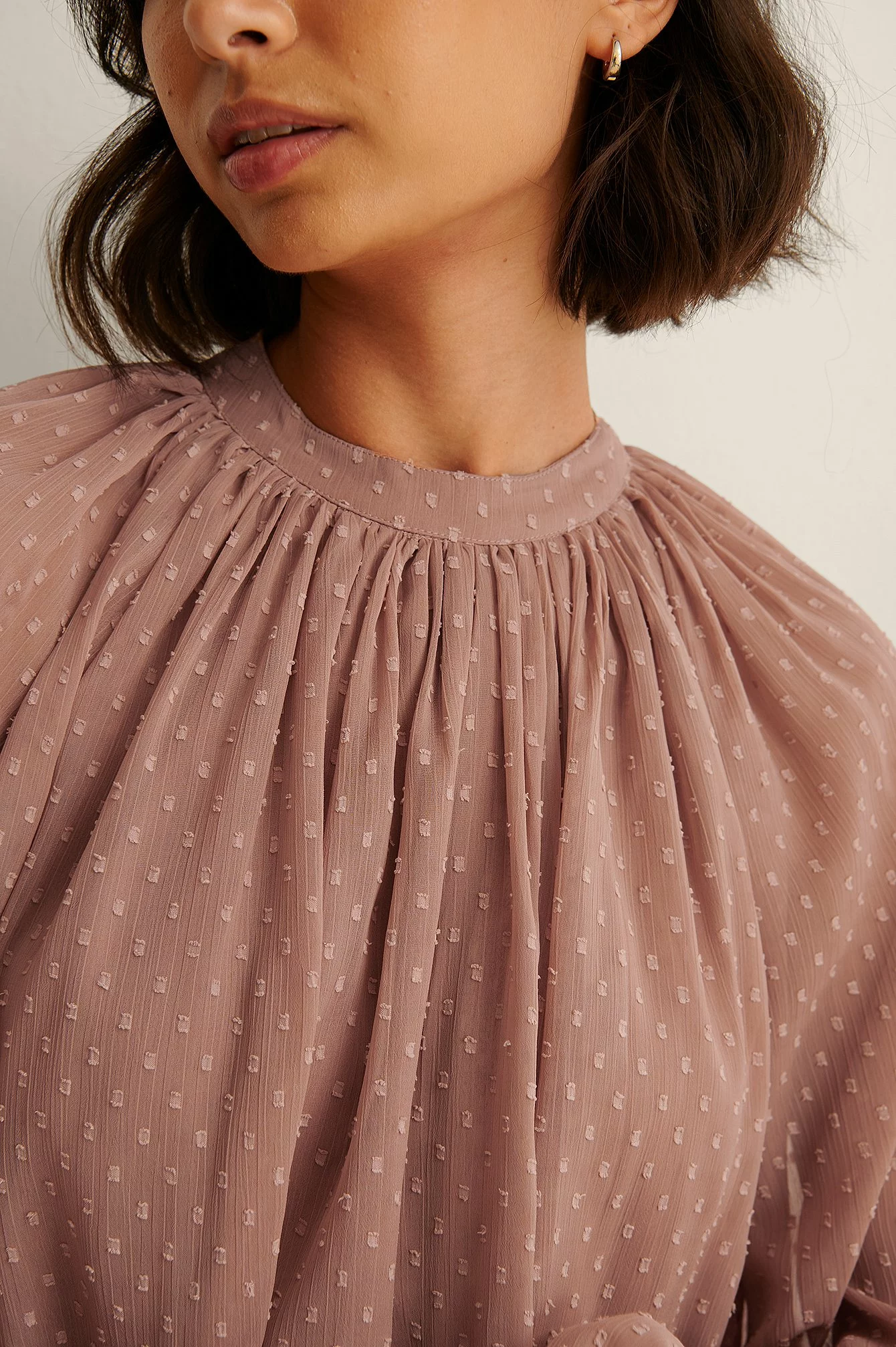 NA-KD Boho Volume Dobby Blouse - Image 9