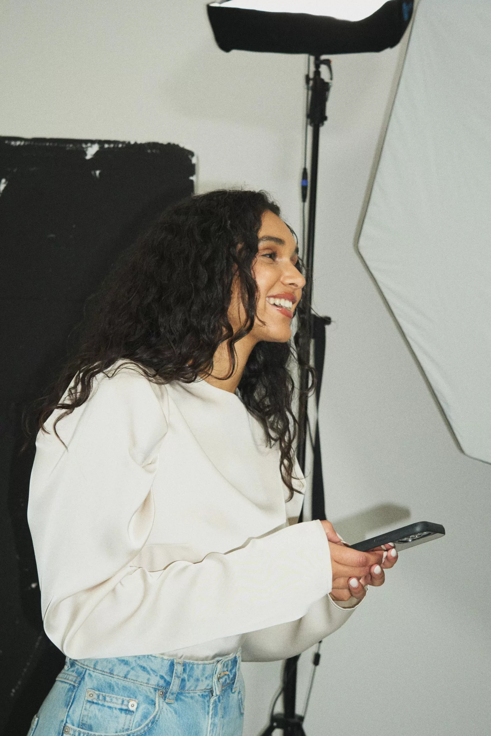 NA-KD Party Long Sleeve High Neck Satin Blouse - Image 5